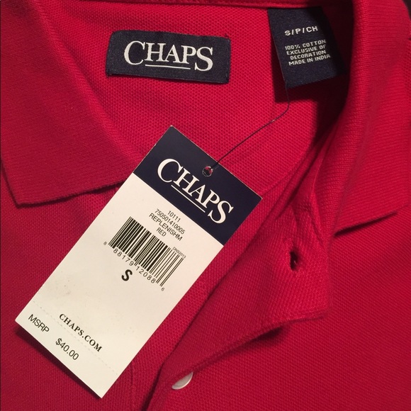 CHAPS Red Polo - NWT - Picture 3 of 3